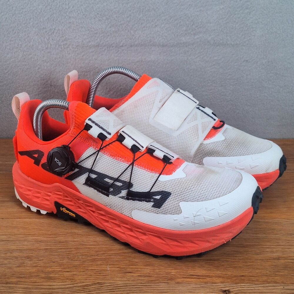 Altra Timp 5 BOA Women's 9.5 Trail Running Shoes White Coral Lightweight Eu 41